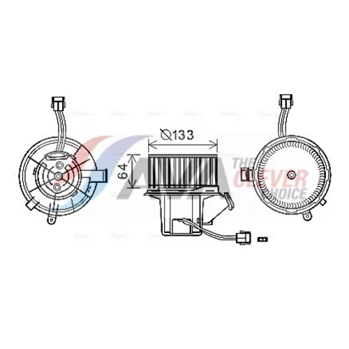 Vnútorný ventilátor AVA QUALITY COOLING MS8640