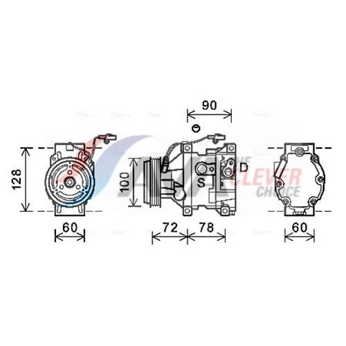 Kompresor klimatizácie AVA QUALITY COOLING MZK253