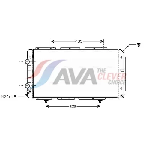 Chladič motora AVA QUALITY COOLING PE2150