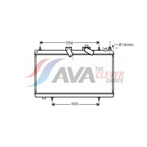 Chladič motora AVA QUALITY COOLING PE2296