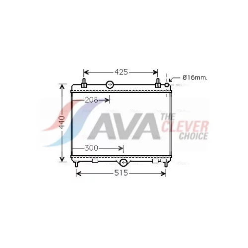 Chladič motora AVA QUALITY COOLING PEA2358