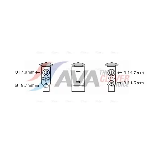 Expanzný ventil klimatizácie AVA QUALITY COOLING RT1334