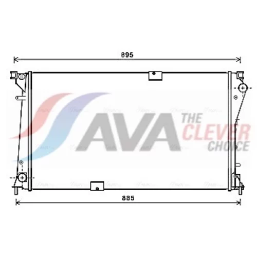 Chladič motora RT2490 (AVA QUALITY COOLING)