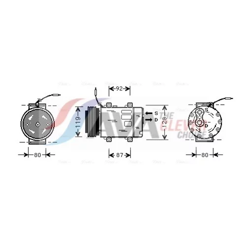 Kompresor klimatizácie AVA QUALITY COOLING RTAK283