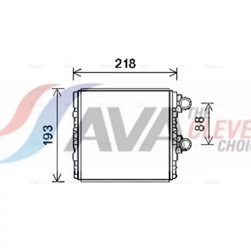 Výmenník tepla vnútorného kúrenia AVA QUALITY COOLING SB6081