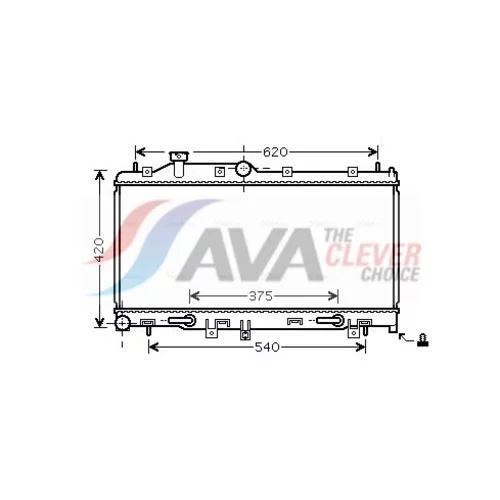 Chladič motora AVA QUALITY COOLING SU2066