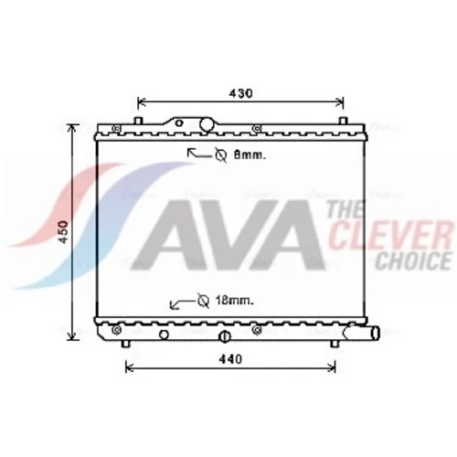 Chladič motora AVA QUALITY COOLING SZA2122