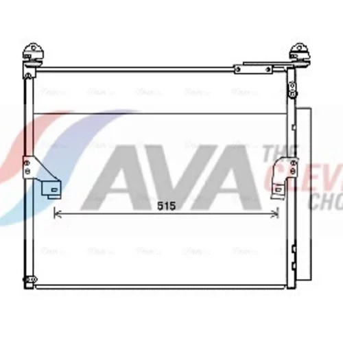 Kondenzátor klimatizácie AVA QUALITY COOLING TO5655D