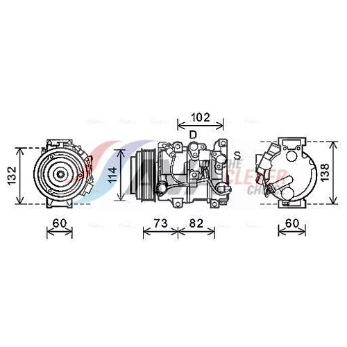 Kompresor klimatizácie AVA QUALITY COOLING TOAK639