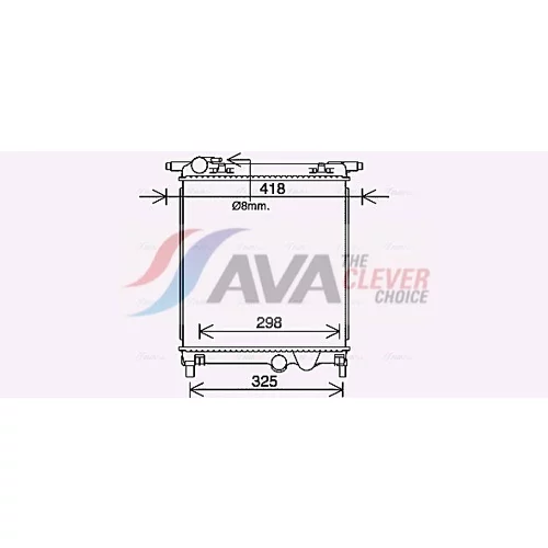 Chladič motora AVA QUALITY COOLING VN2407