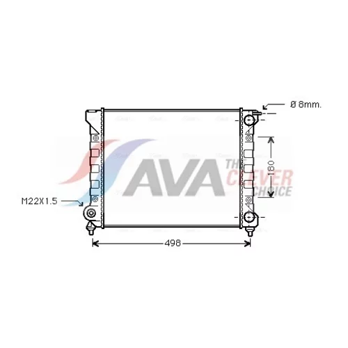 Chladič motora AVA QUALITY COOLING VNA2040