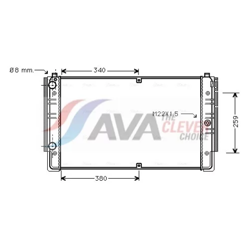 Chladič motora AVA QUALITY COOLING VNA2149