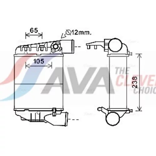 Chladič plniaceho vzduchu AVA QUALITY COOLING AIA4369