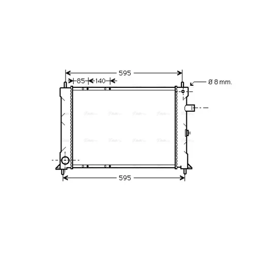 Chladič motora AVA QUALITY COOLING AU2155