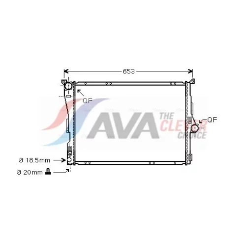 Chladič motora AVA QUALITY COOLING BW2288