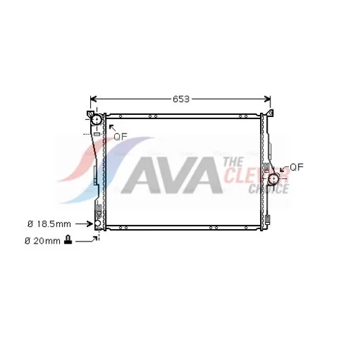 Chladič motora AVA QUALITY COOLING BW2289