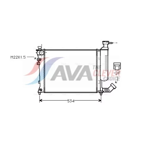 Chladič motora AVA QUALITY COOLING CNA2059