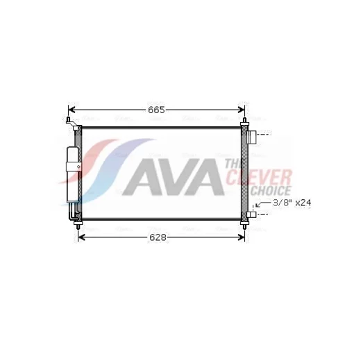 Kondenzátor klimatizácie AVA QUALITY COOLING DN5251D