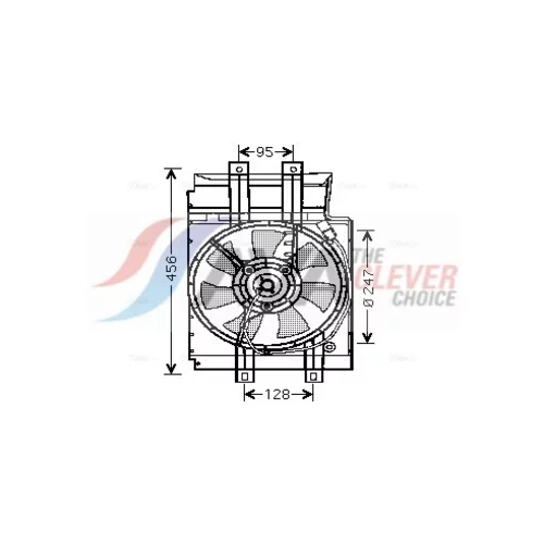 Ventilátor chladenia motora AVA QUALITY COOLING DN7519