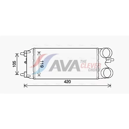 Chladič plniaceho vzduchu AVA QUALITY COOLING FD4649