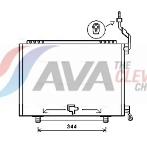 Kondenzátor klimatizácie AVA QUALITY COOLING FD5610