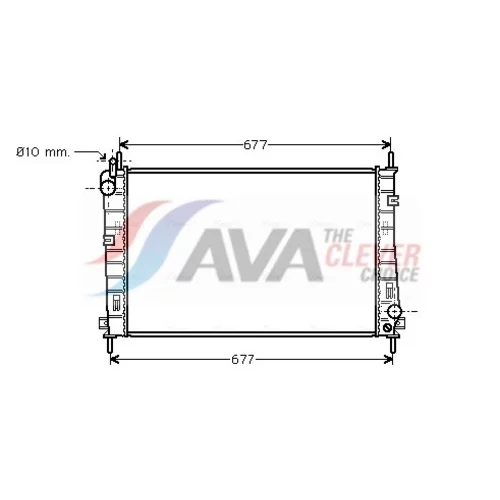 Chladič motora AVA QUALITY COOLING FDA2335