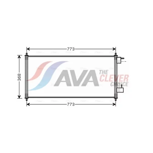 Kondenzátor klimatizácie AVA QUALITY COOLING FDA5361