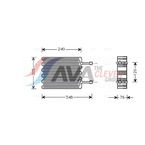 Výparník klimatizácie AVA QUALITY COOLING FDV022