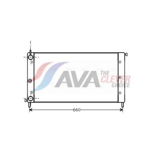 Chladič motora AVA QUALITY COOLING FT2058