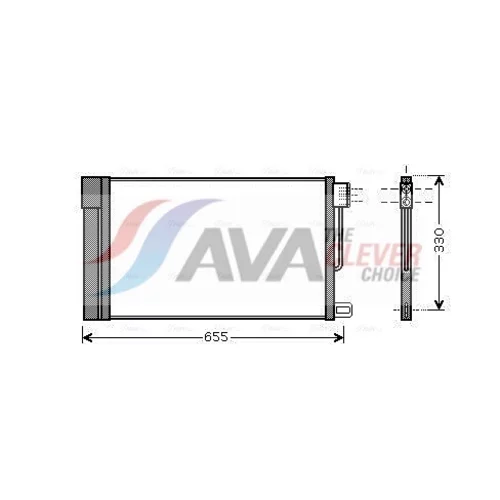 Kondenzátor klimatizácie AVA QUALITY COOLING FTA5314D