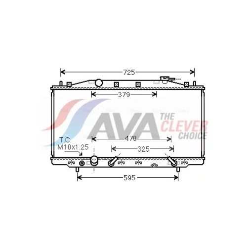 Chladič motora AVA QUALITY COOLING HD2224