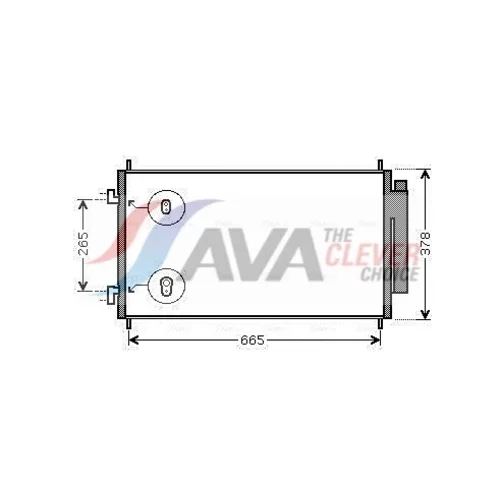 Kondenzátor klimatizácie AVA QUALITY COOLING HD5214D