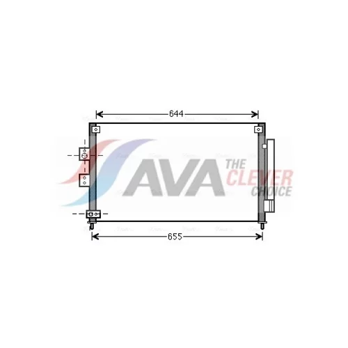 Kondenzátor klimatizácie AVA QUALITY COOLING HD5227D