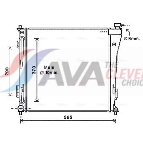 Chladič motora AVA QUALITY COOLING HY2305