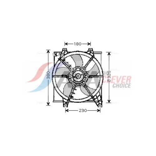 Ventilátor chladenia motora AVA QUALITY COOLING HY7506