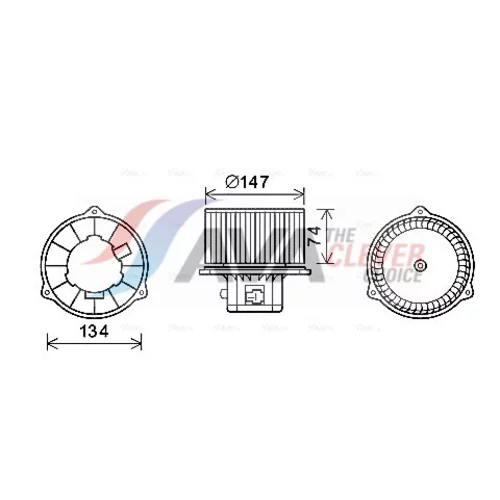 Vnútorný ventilátor AVA QUALITY COOLING HY8354