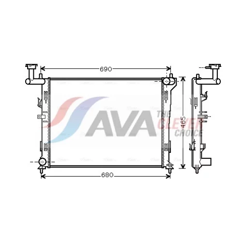 Chladič motora AVA QUALITY COOLING HYA2179