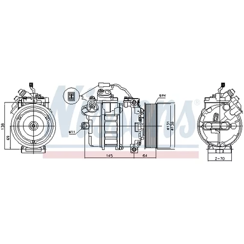 Kompresor klimatizácie AVA QUALITY COOLING MEAK357 - obr. 1