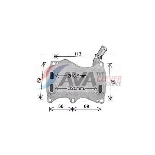 Chladič motorového oleja AVA QUALITY COOLING MS3749