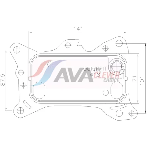 Chladič motorového oleja AVA QUALITY COOLING MS3804