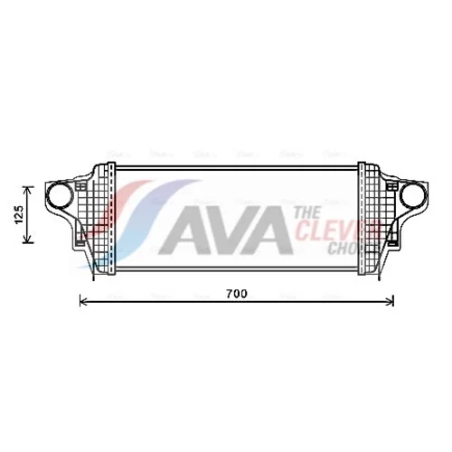 Chladič plniaceho vzduchu AVA QUALITY COOLING MS4551