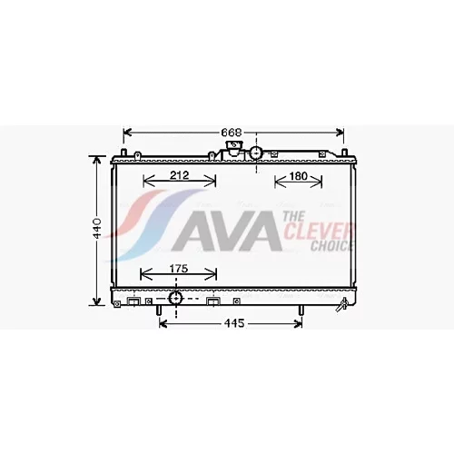 Chladič motora AVA QUALITY COOLING MT2195