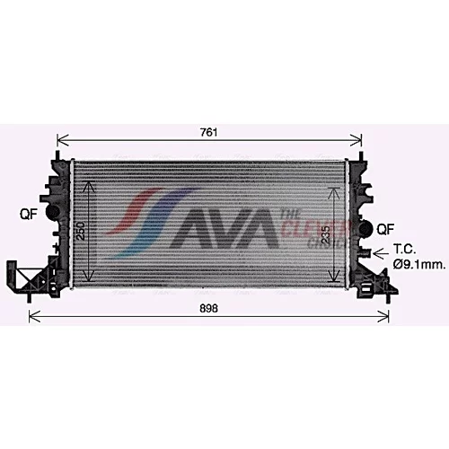 Chladič motora AVA QUALITY COOLING OL2703 - obr. 1