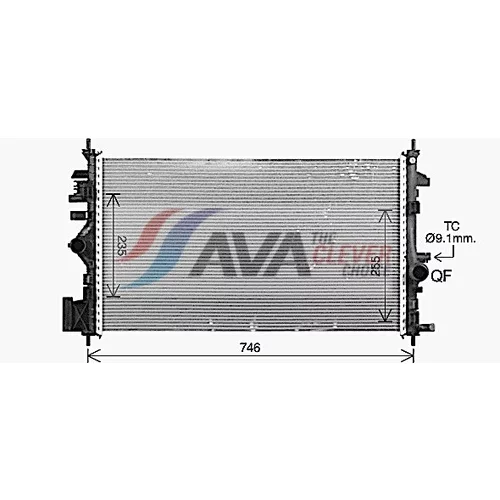 Chladič motora OL2731 (AVA QUALITY COOLING) - obr. 1