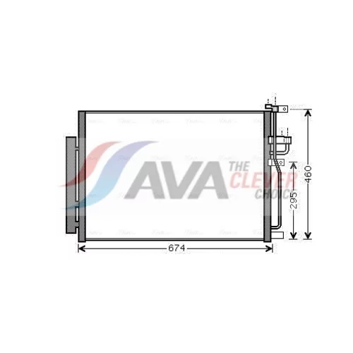 Kondenzátor klimatizácie AVA QUALITY COOLING OLA5436D