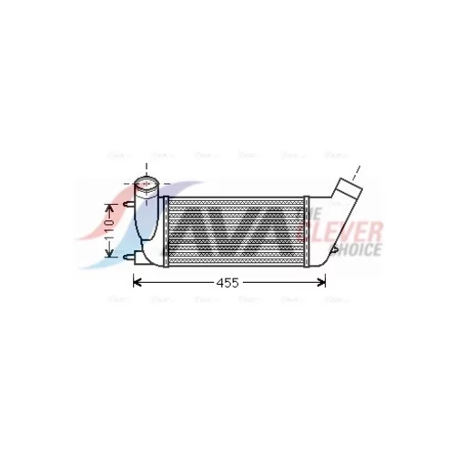 Chladič plniaceho vzduchu AVA QUALITY COOLING PEA4347