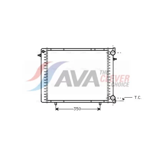 Chladič motora AVA QUALITY COOLING RT2045