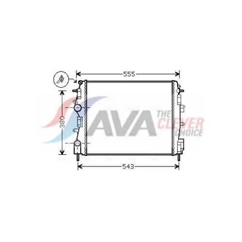 Chladič motora AVA QUALITY COOLING RTA2399