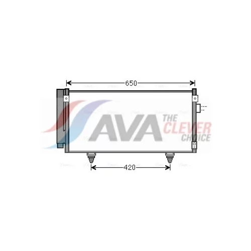 Kondenzátor klimatizácie AVA QUALITY COOLING SU5077D