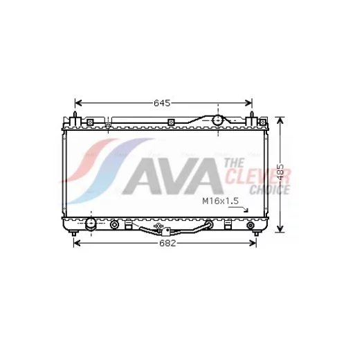 Chladič motora AVA QUALITY COOLING TO2303